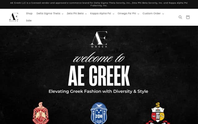 AE Greek homepage