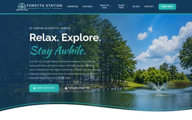 Forsyth Station RV Resort homepage