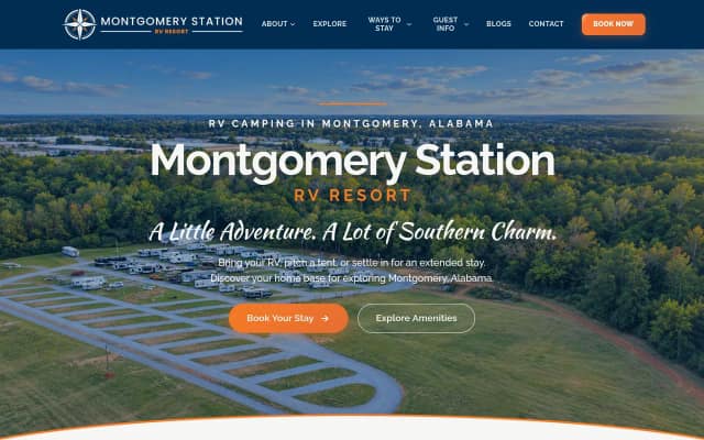 Montgomery Station RV Resort homepage