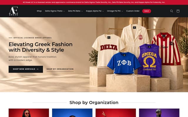 AE Greek homepage
